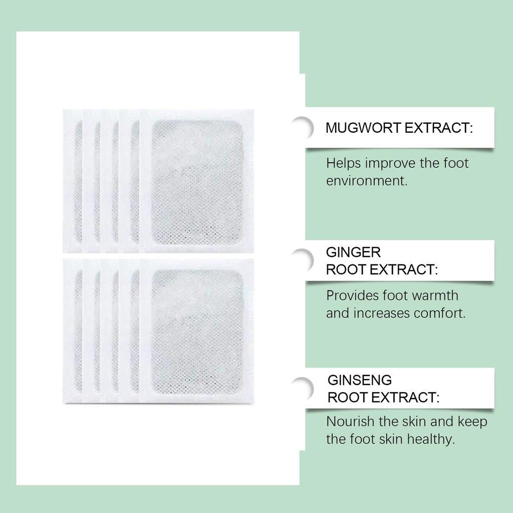 100% Herbal & Gentle Ingredient Detox Foot Pads (1 BOX = 10 PATCHES-BUY 1 GET 1 FREE)
