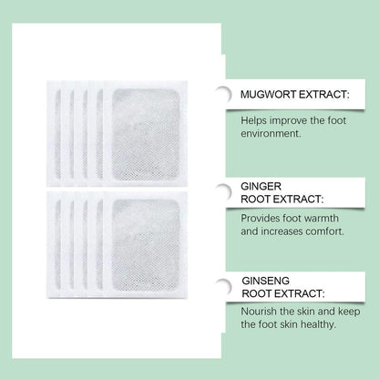100% Herbal & Gentle Ingredient Detox Foot Pads (1 BOX = 10 PATCHES-BUY 1 GET 1 FREE)