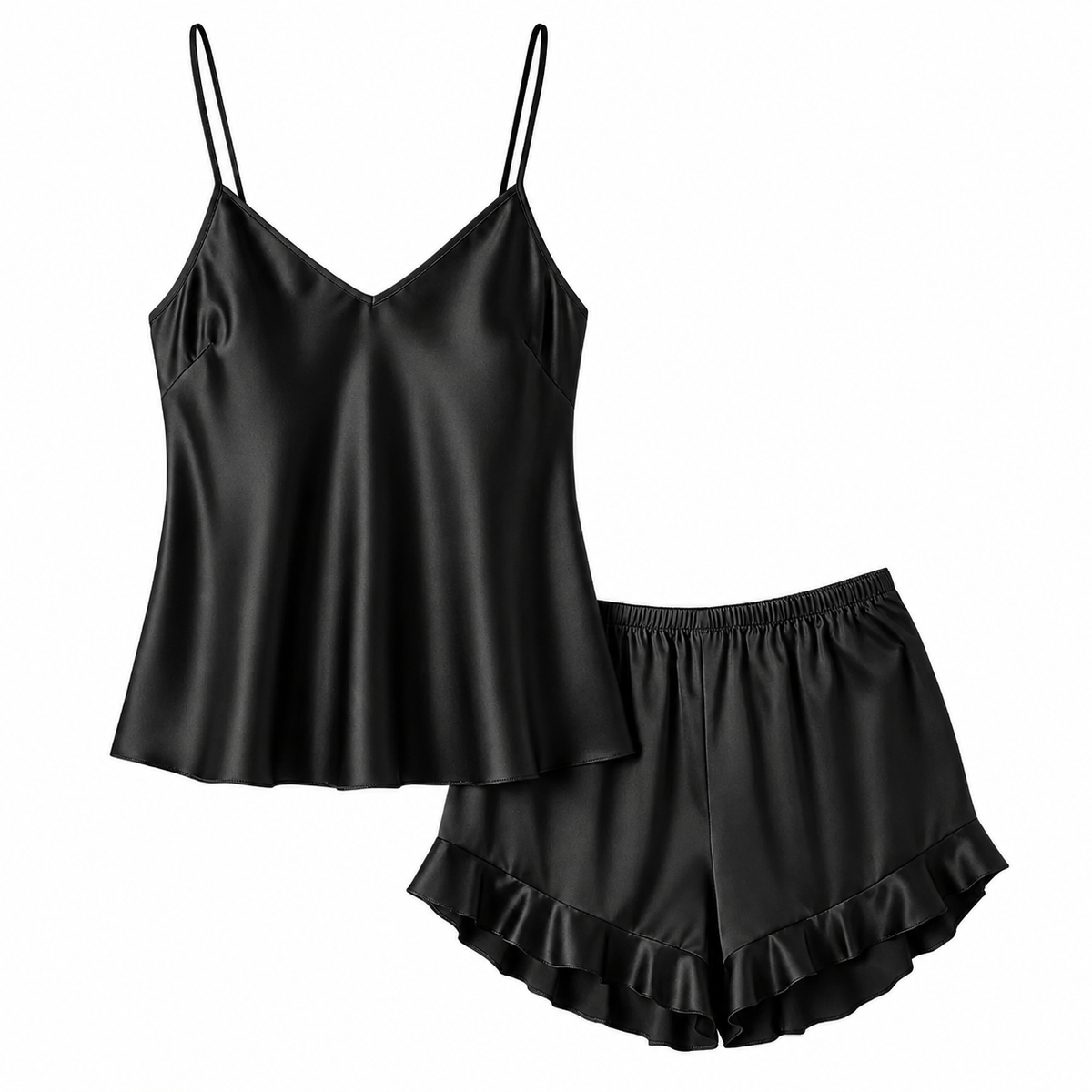 Silky Slip and Shorts Set